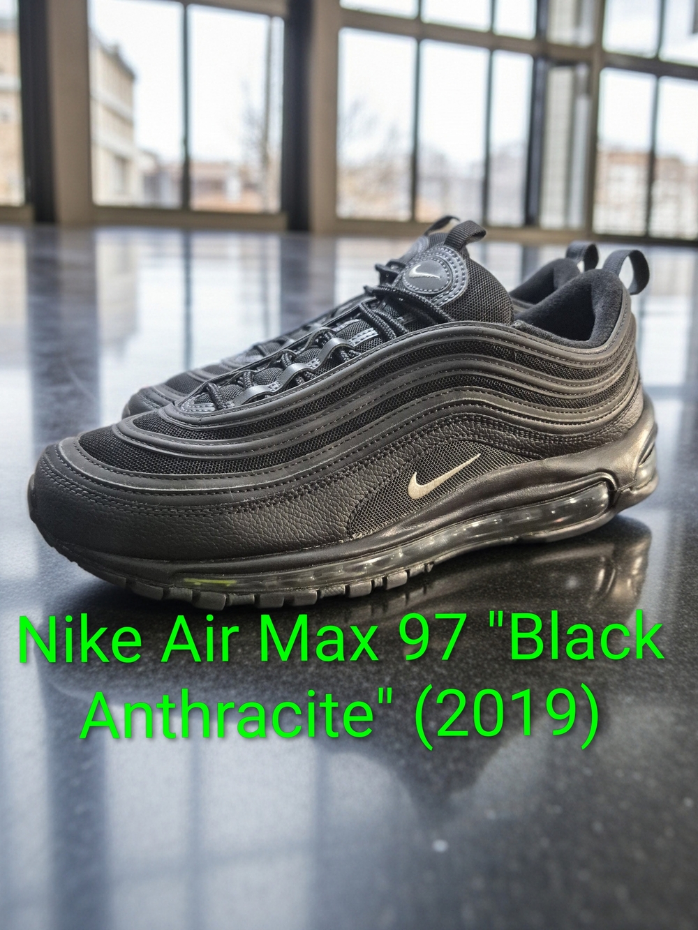 Nike Air Max 97 "Black Anthracite" (2019) Sz 11 EUC